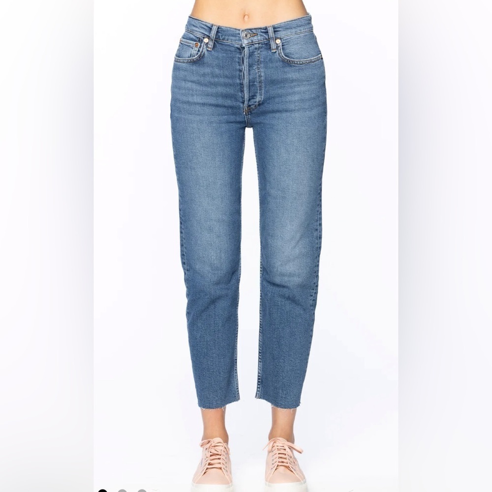 Re/Done 70’s Stove Pipe Jeans in Indigo Storm